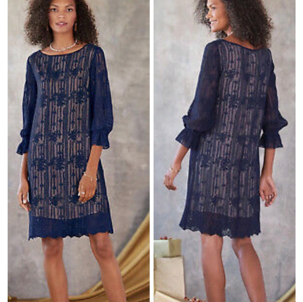 Sundance Emma Graceful Navy Lace dress